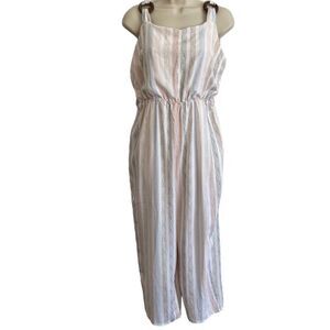 SADIE & SAGE Cream Striped Jumpsuit